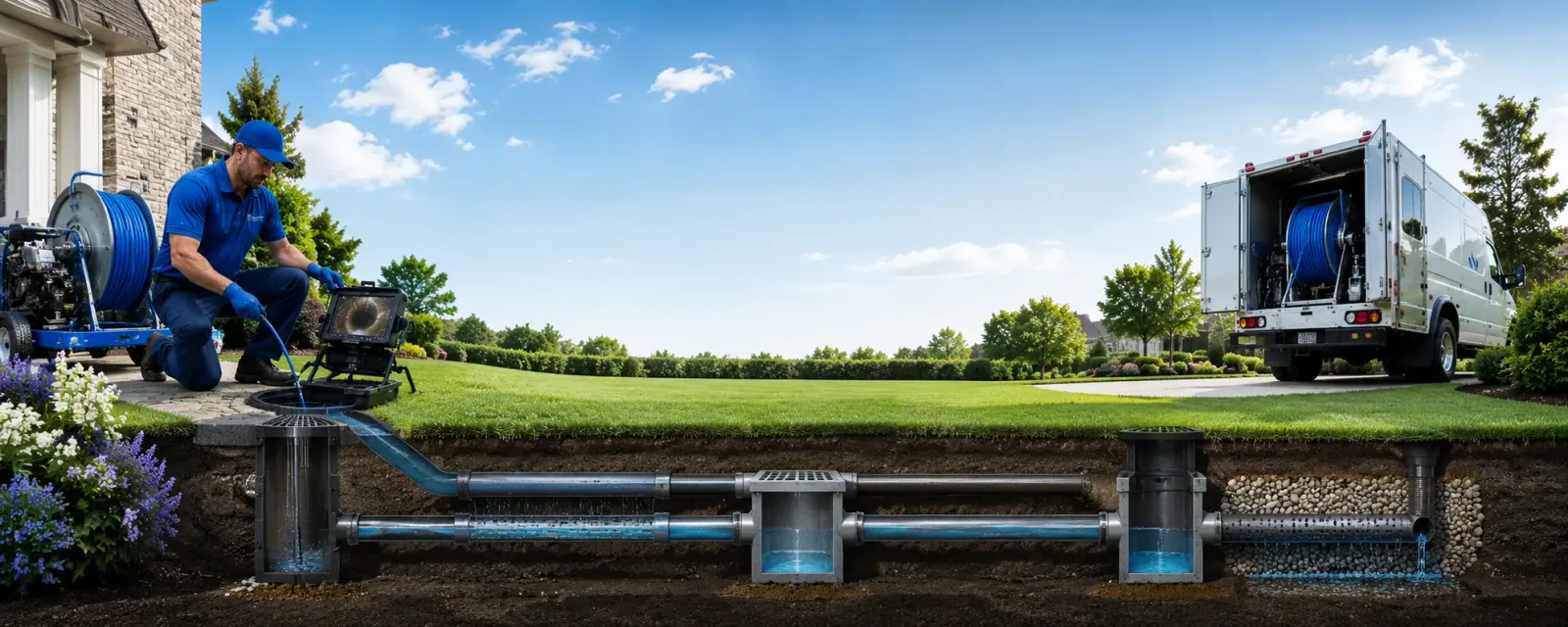 Outdoor drain cleaning information for Reston, VA